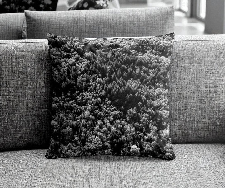 Housse de coussin - 45x45 cm - "Forêt du Chablais" - Karadrone