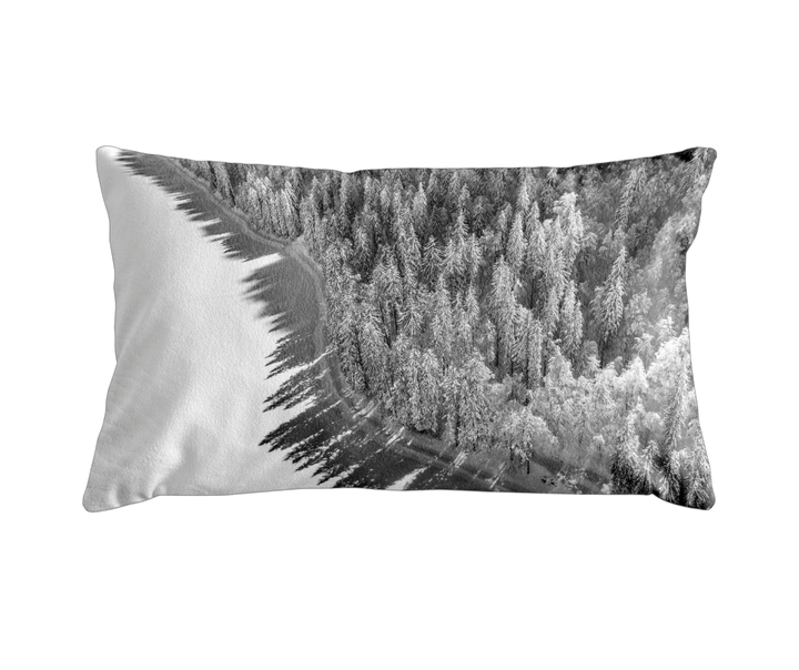 Housse de coussin - 30x50 cm - "Lac de Montriond"- Karadrone