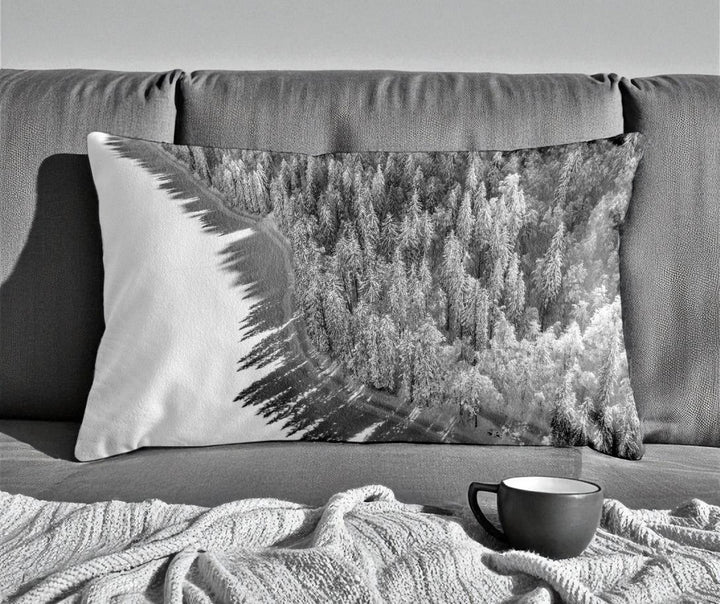 Housse de coussin - 30x50 cm - "Lac de Montriond"- Karadrone