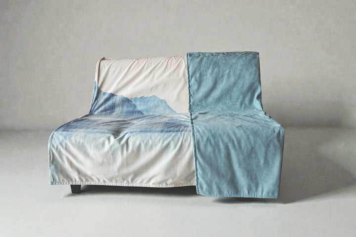 Plaid - Tenture - Les Bleus du Lac - 140x180 cm
