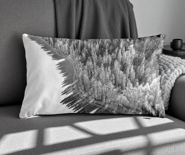 Housse de coussin - 30x50 cm - "Lac de Montriond"- Karadrone