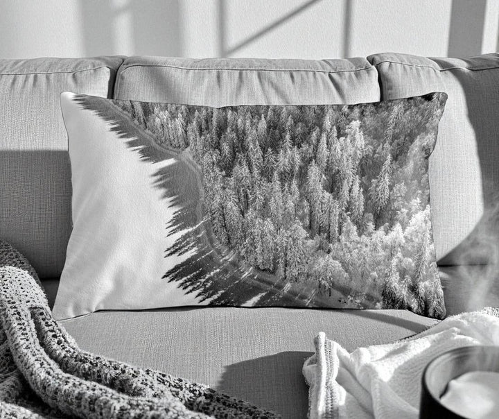 Housse de coussin - 30x50 cm - "Lac de Montriond"- Karadrone