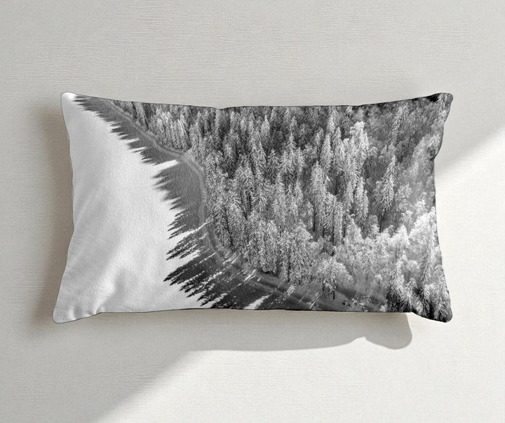 Housse de coussin - 30x50 cm - "Lac de Montriond"- Karadrone