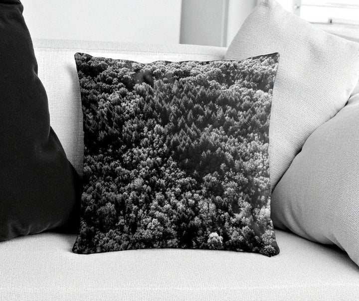 Housse de coussin - 45x45 cm - "Forêt du Chablais" - Karadrone