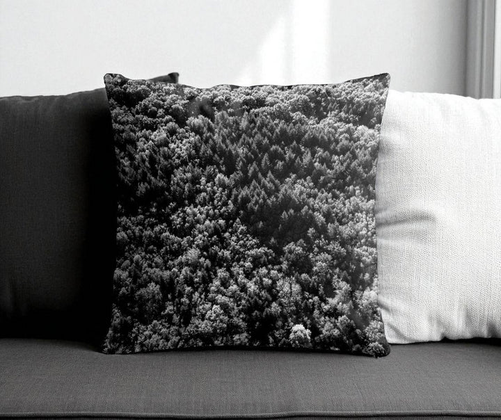 Housse de coussin - 45x45 cm - "Forêt du Chablais" - Karadrone