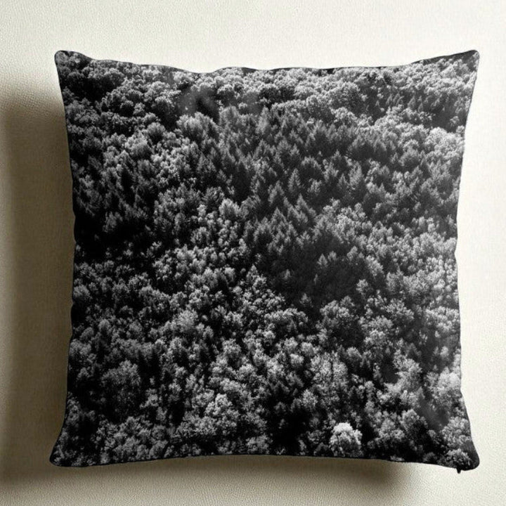 Housse de coussin - 45x45 cm - "Forêt du Chablais" - Karadrone