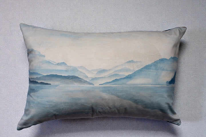 Housse de coussin 40x60 Albigny Bleu Ciel – Les Bleus du Lac