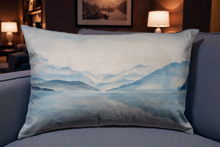 Housse de coussin 40x60 Albigny Bleu Ciel – Les Bleus du Lac