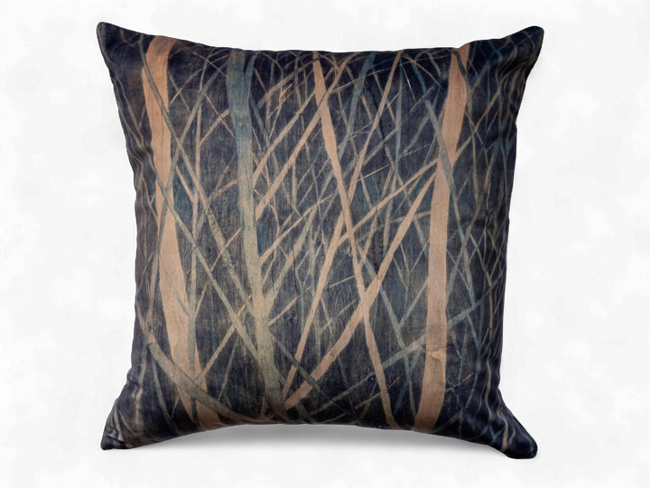 Housse de coussin 45x45 Les Roseaux du Lac – Gilles Giacomotti