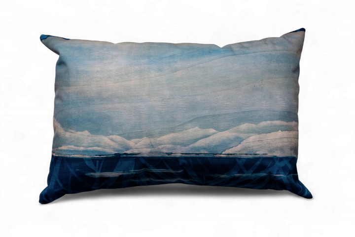 Housse de coussin “Les Bleus du Lac” – 40×60 cm outdoor