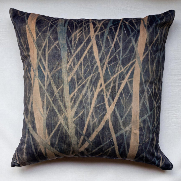 Housse de coussin 45x45 Les Roseaux du Lac – Gilles Giacomotti