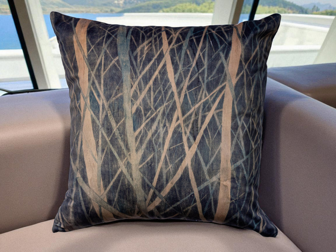 Housse de coussin 45x45 Les Roseaux du Lac – Gilles Giacomotti