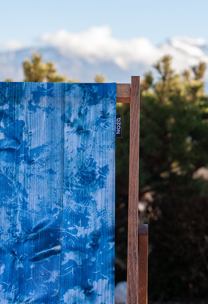 Chilienne en chêne massif - toile amovible – collection Les Bleus du Lac
