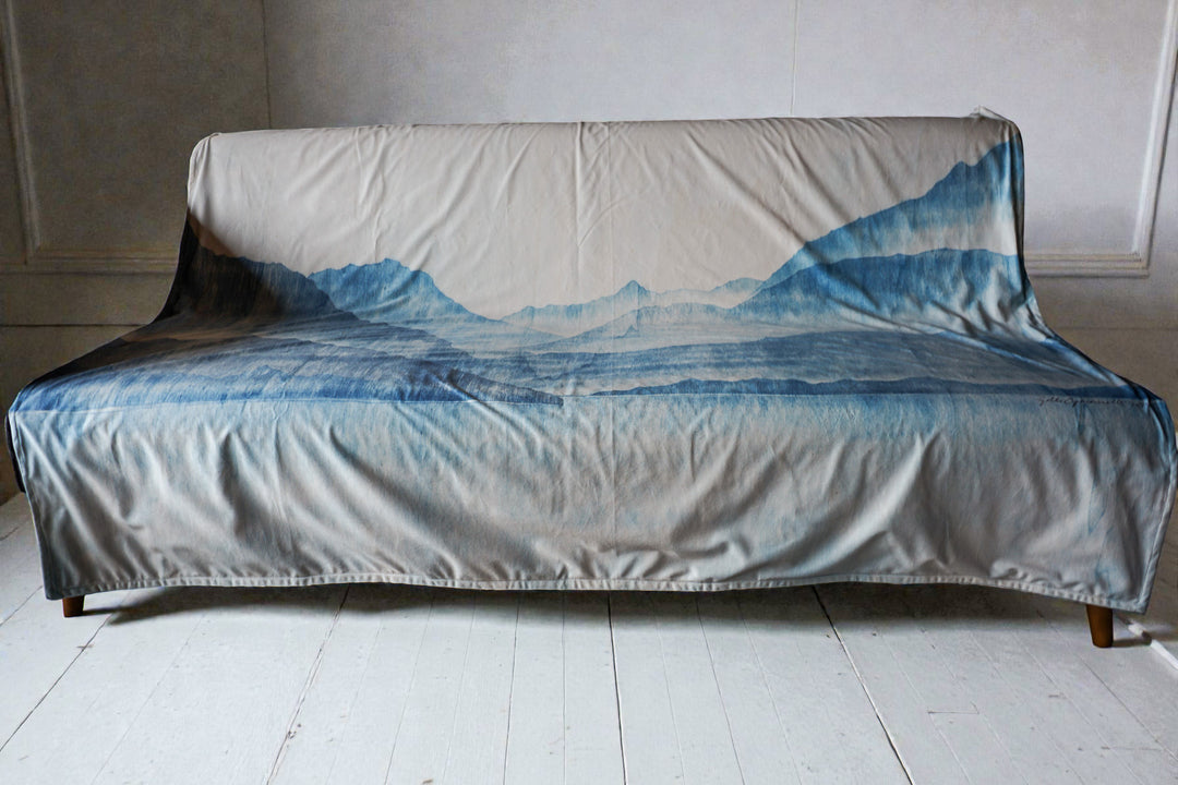 Plaid - Tenture - Les Bleus du Lac - 140x180 cm