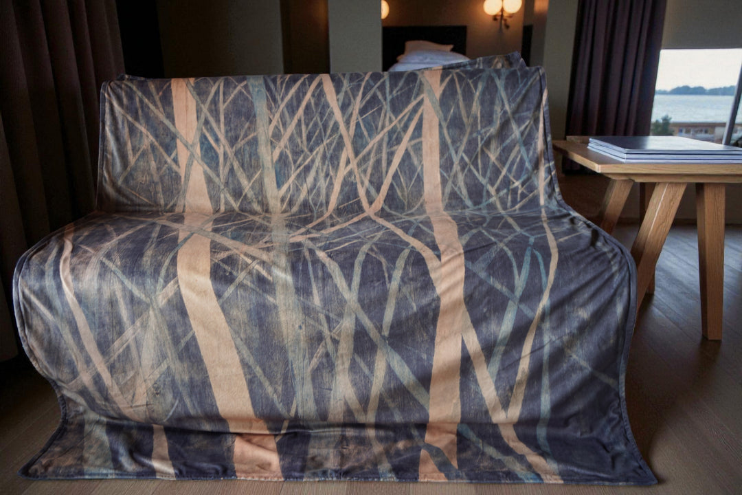 Plaid - Tenture - Les Bleus du Lac - 140x180 cm