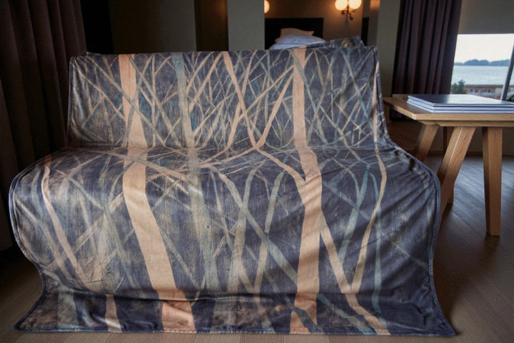 Plaid - Tenture - Les Bleus du Lac - 140x180 cm