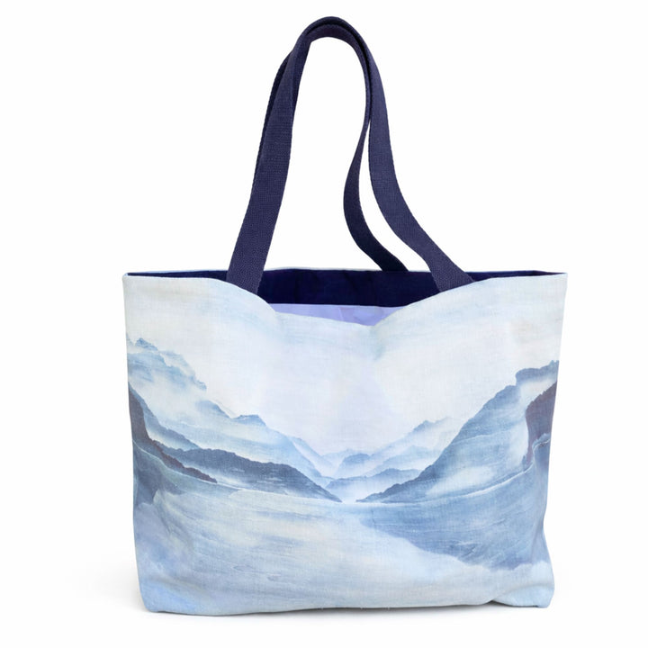 Sac cabas en denim recyclé – Reflets - Les Bleus du Lac – Maison DZON