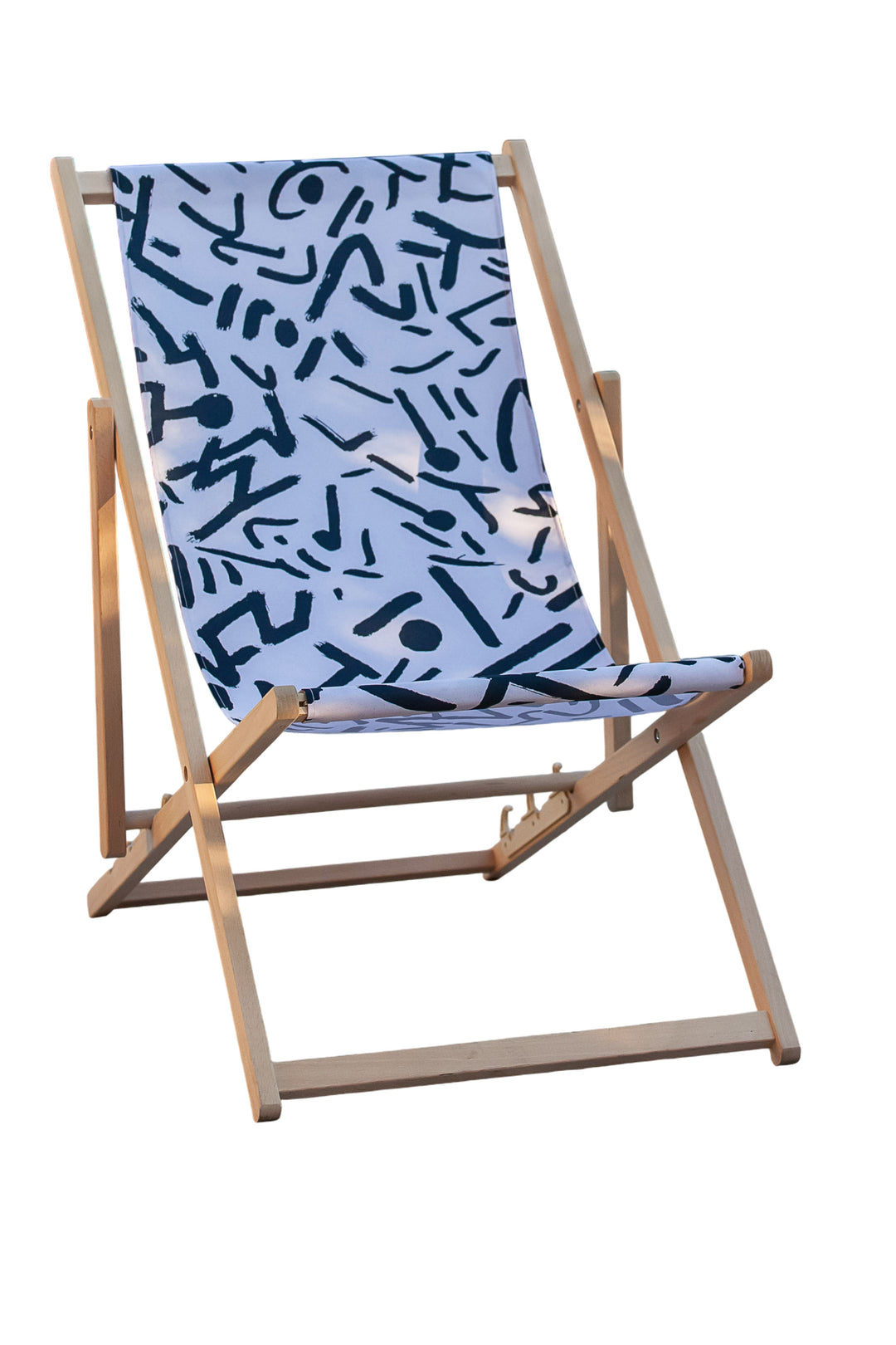 Chilienne bois design – Transat extérieur artistique – Gestes Libres Willis