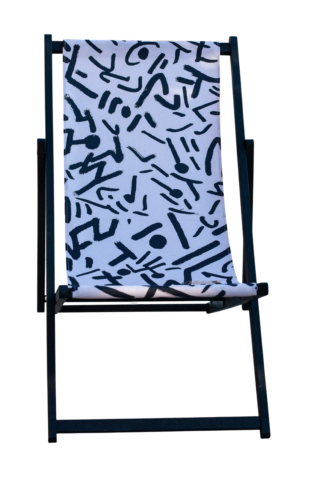 Chilienne bois design – Transat extérieur artistique – Gestes Libres Willis