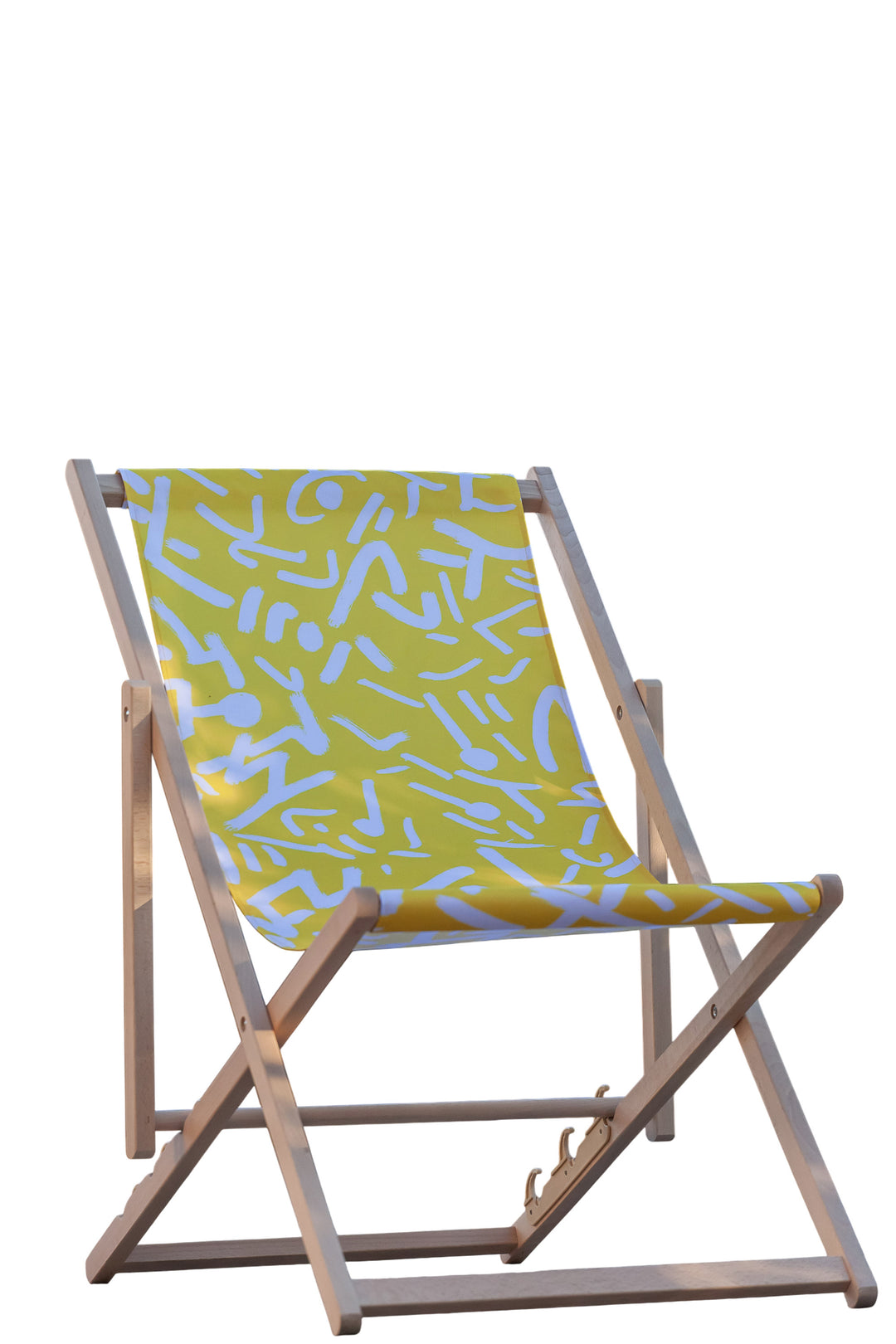 Chilienne bois design – Transat extérieur artistique – Gestes Libres Willis