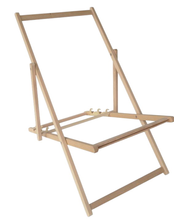Chilienne bois design – Transat extérieur artistique – Gestes Libres Willis